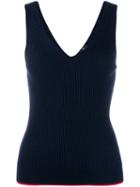 Ps Paul Smith V-neck Knitted Vest Top - Blue