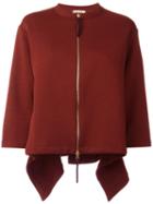 Marni Fluted Jacket, Women's, Size: 36, Brown, Polyamide/virgin Wool