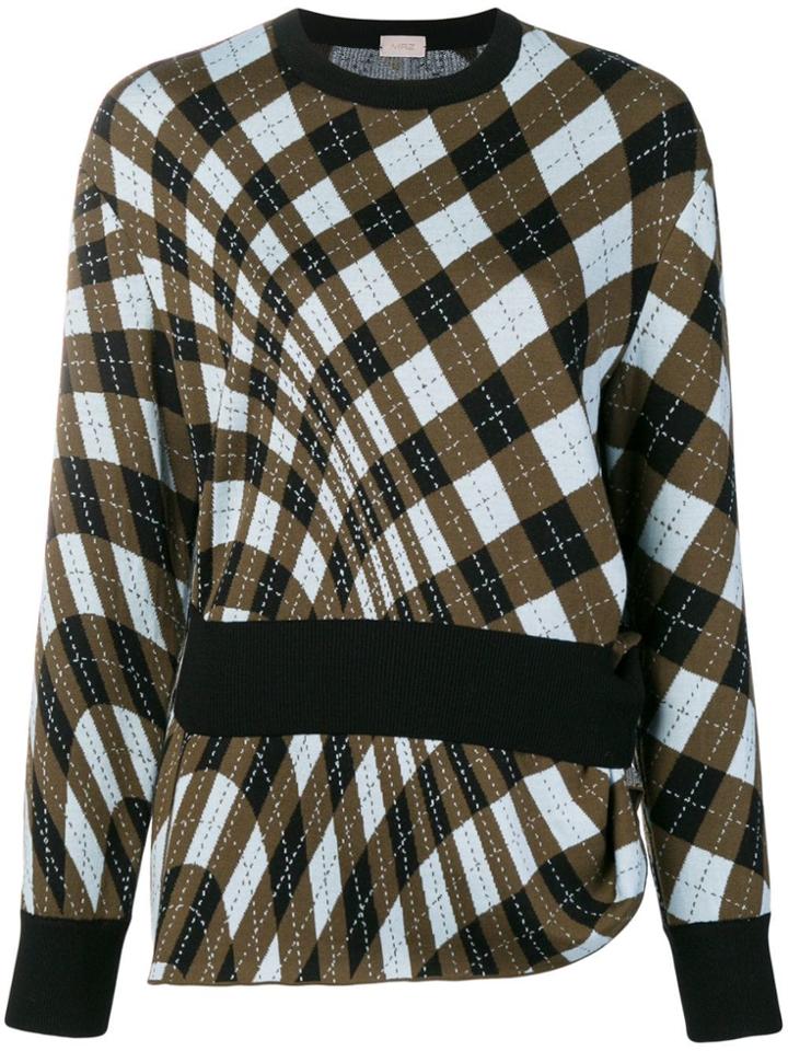 Mrz Checked Jumper - Green