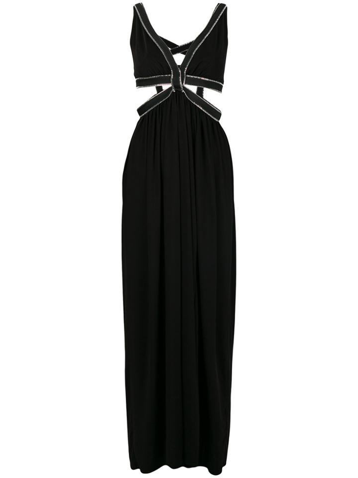 Each X Other Long Cut Out Dress - Black