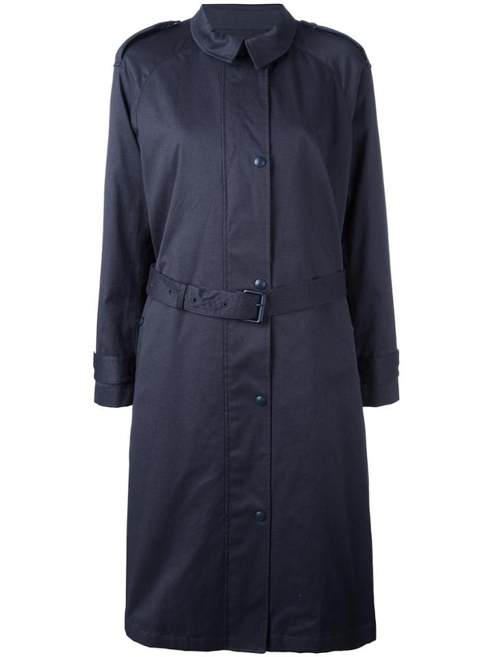 Sempach 'zaun' Belted Parka - Blue