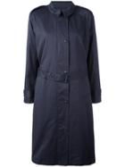 Sempach 'zaun' Belted Parka - Blue