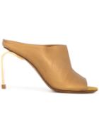 Clergerie Structured Mules - Metallic