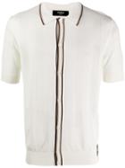 Fendi Perforated Detail Polo Shirt - White