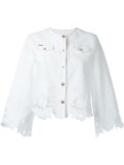 Blumarine Embroidered Lace Trim Jacket