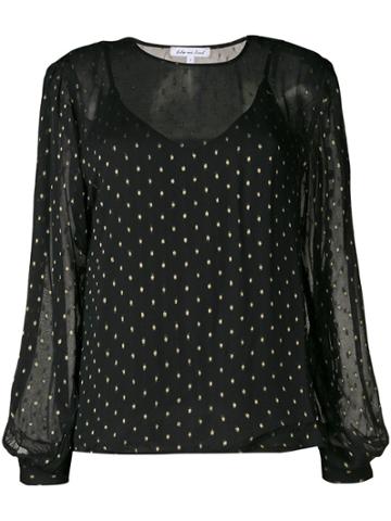 Lily And Lionel Metalic Livia Blouse - Black