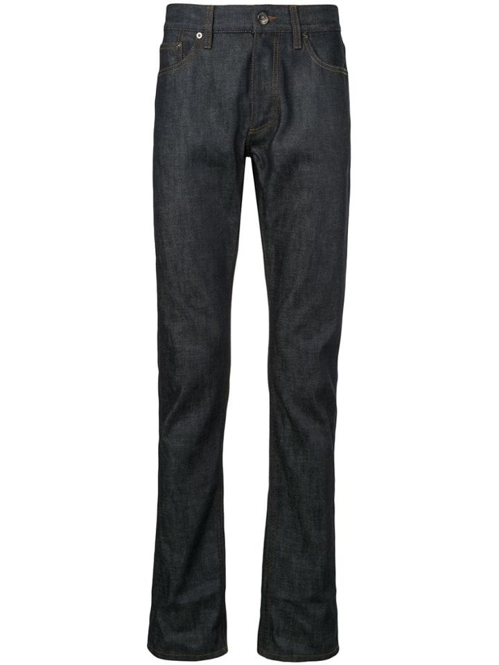 Burberry Contrast Rear Patch Pocket Jeans - Blue