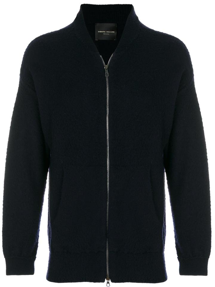 Roberto Collina Zip Closure Cardigan - Blue