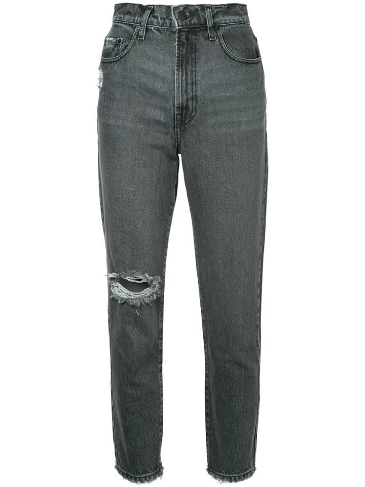 Nobody Denim Frankie Jean Ankle Salt & Pepper - Grey
