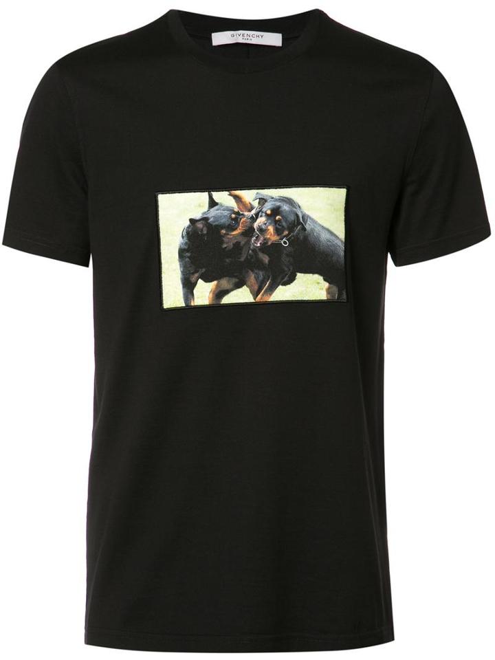 Givenchy Rottweiler Print T-shirt, Men's, Size: Small, Black, Acetate/cotton