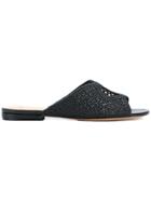 Alexandre Birman Woven Detail Sandals - Black