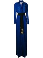 Stefano De Lellis - Embellished Shirt Dress - Women - Polyester - 42, Blue, Polyester