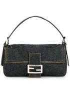 Fendi Vintage Manma Denim Handbag - Blue