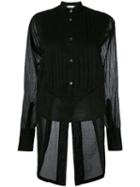 Faith Connexion - Pleated Trim Shirt - Women - Cotton - S, Women's, Black, Cotton