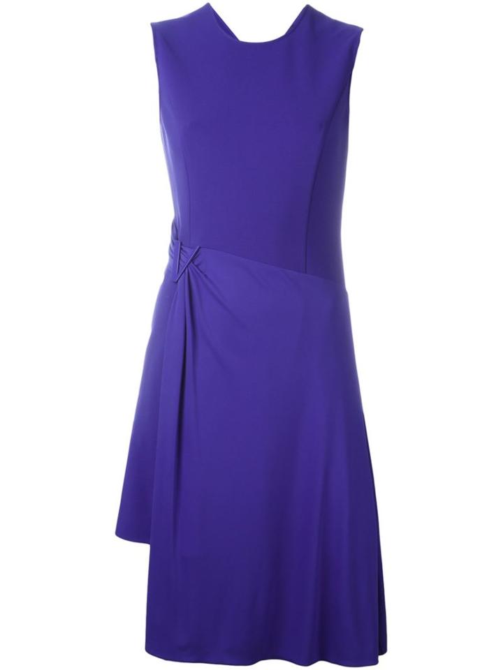 Versace Stretch Jersey Asymmetric Dress, Women's, Size: 38, Pink/purple, Viscose/polyamide/spandex/elastane