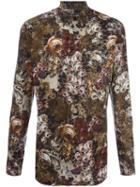 Dolce & Gabbana Rose (pink) Print Shirt, Men's, Size: 40, Cotton