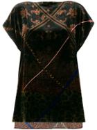 Pierre-louis Mascia Embroidered Shift Blouse - Black