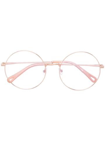 Chloé Eyewear Round Glasses - Gold