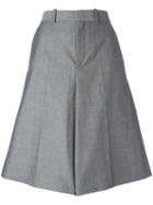 Balenciaga Pleated A-line Skirt, Women's, Size: 34, Grey, Cotton/cupro