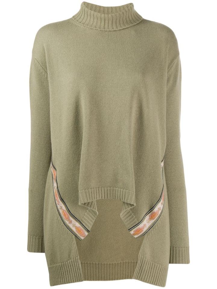 Etro Draped Turtleneck Jumper - Neutrals