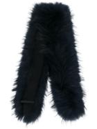 Max & Moi Long Fur Collar - Blue