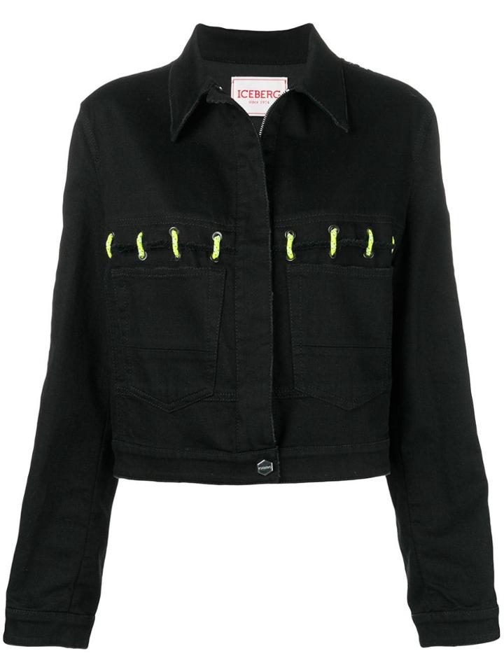 Iceberg Neon Lace-up Jacket - Black