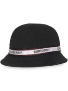 Burberry Logo Print Bucket Hat - Black