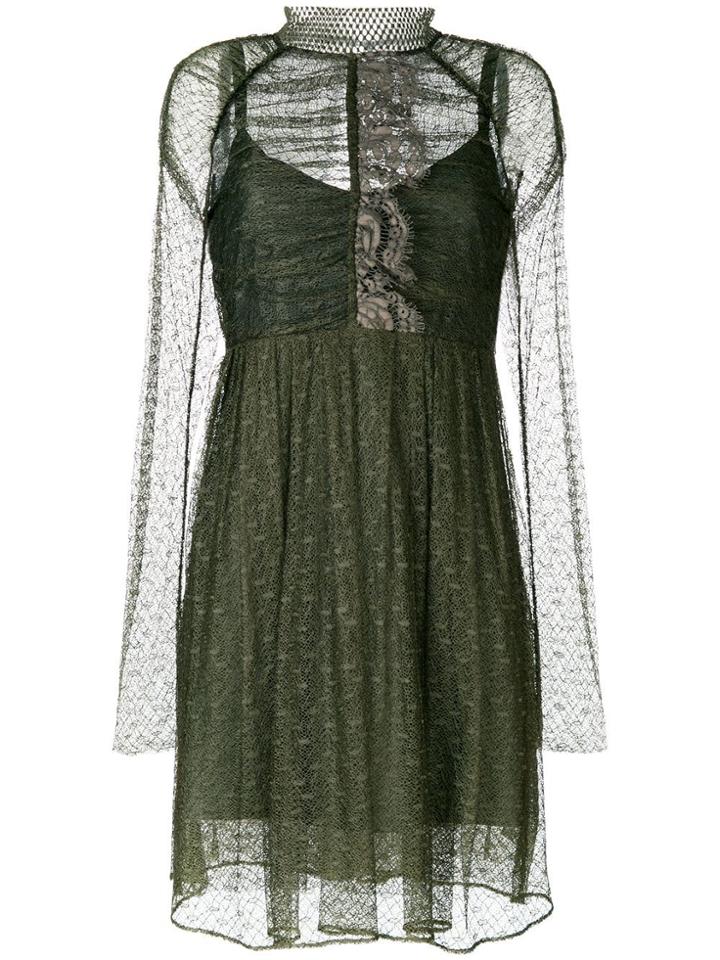 Dorothee Schumacher Lace Skater Dress - Green