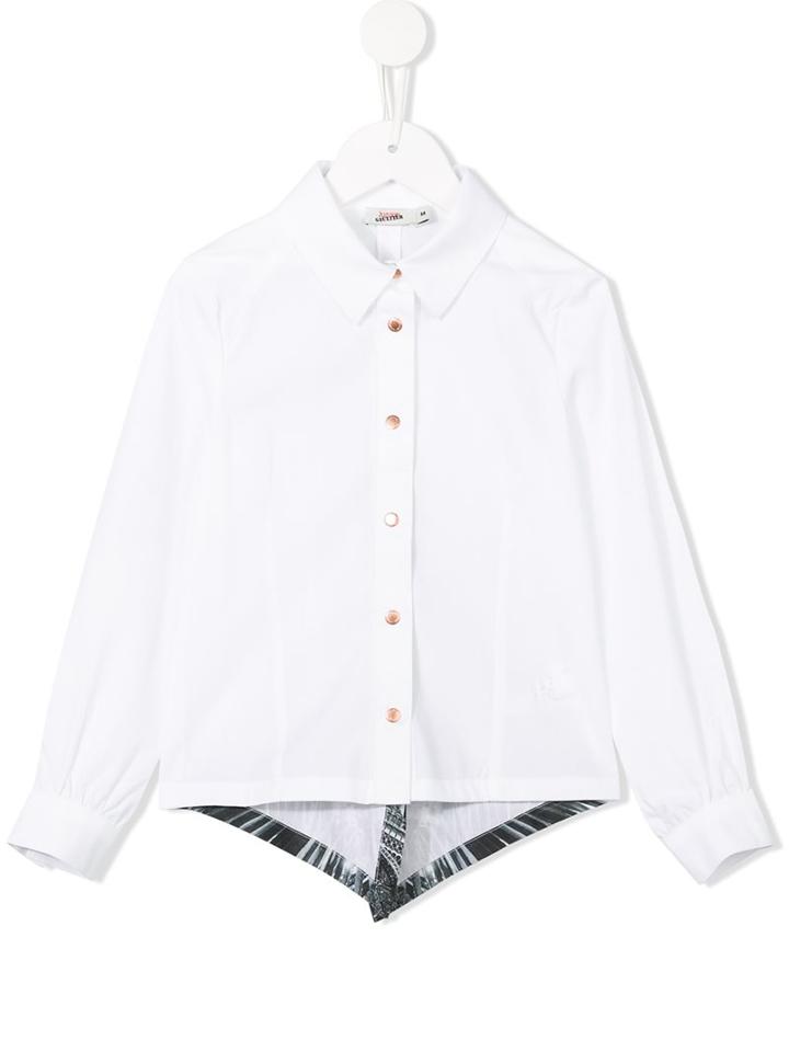 Junior Gaultier Eiffel Tower Print Shirt, Girl's, Size: 8 Yrs, White