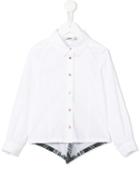 Junior Gaultier Eiffel Tower Print Shirt, Girl's, Size: 8 Yrs, White