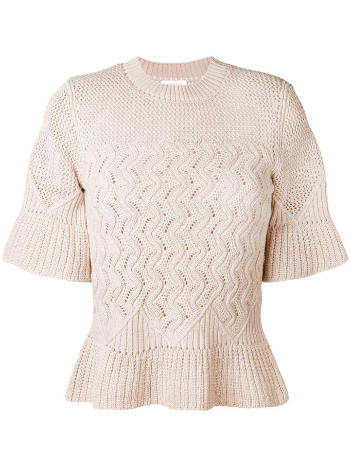 See By Chloé Knitted Top - Neutrals