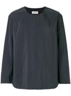 Lemaire Collarless Fasten-free Shirt - Grey