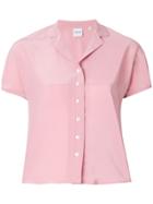 Aspesi Short Sleeve Open Collar Shirt - Pink & Purple