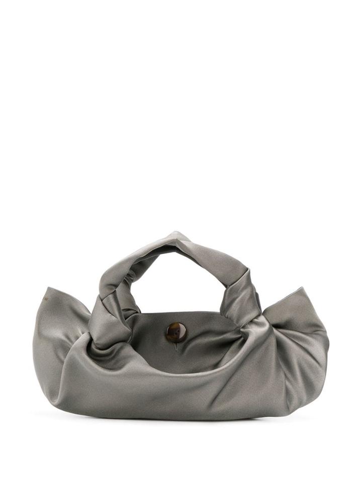 The Row Ascot Satin Tote Bag - Grey
