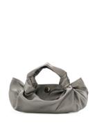 The Row Ascot Satin Tote Bag - Grey