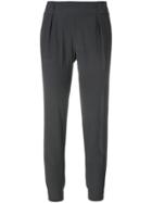 Lorena Antoniazzi Cropped Slim Fit Trousers - Grey