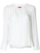 Des Prés Striped Shirt - White