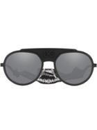Dolce & Gabbana Eyewear Round Aviator Sunglasses - Black