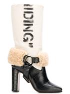 Off-white 'riding' Mid-calf Boots - Black