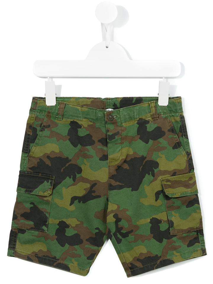Babe And Tess Camouflage Print Shorts, Toddler Boy's, Size: 3 Yrs, Green
