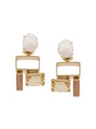 Wouters & Hendrix Citrine Crystal Clip-on Earrings - Gold