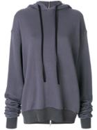 Unravel Project Long-sleeve Hooded Sweater - Grey
