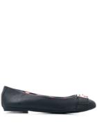 Tommy Hilfiger Strap Detail Ballerina Shoes - Blue