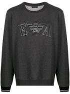 Emporio Armani Printed Logo Sweater - Grey
