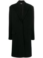 Karl Lagerfeld Karl X Carine Single Breasted Coat - Black