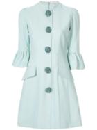 Andrew Gn Flared Cuffs Dress - Blue