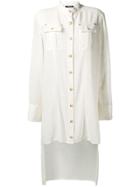 Balmain Longline Hem Shirt - Neutrals