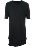 Thom Krom Long Layered T-shirt, Men's, Size: Xl, Black, Cotton