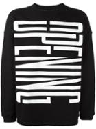 Opening Ceremony Logo Print Sweatshirt, Adult Unisex, Size: Xs, Black, Cotton