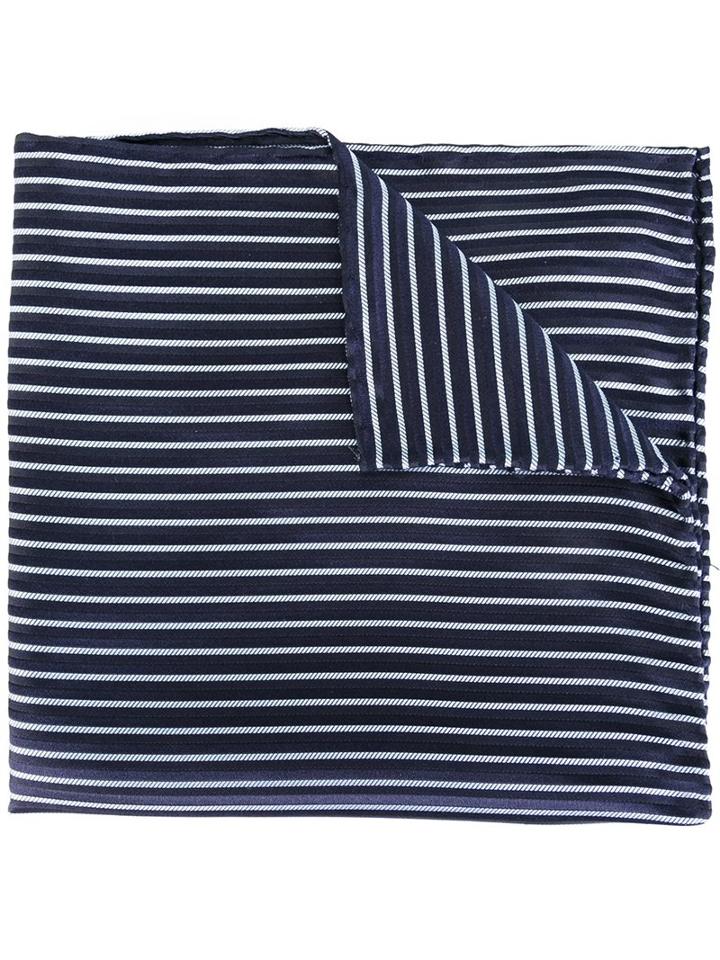 Armani Collezioni Striped Pocket Square